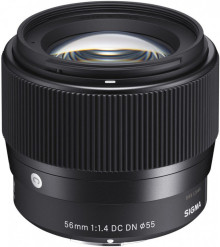 Объектив Sigma AF 56mm f/1.4 DC DN Contemporary Sony E, Черный