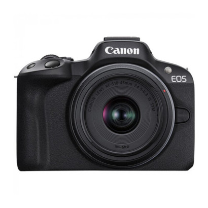 Фотоаппарат Canon EOS R50 Kit RF-S 18-45mm F4.5-6.3 + 55-210mm f/5-7.1 IS STM, черный