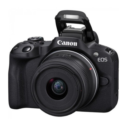 Фотоаппарат Canon EOS R50 Kit RF-S 18-45mm F4.5-6.3 + 55-210mm f/5-7.1 IS STM, черный