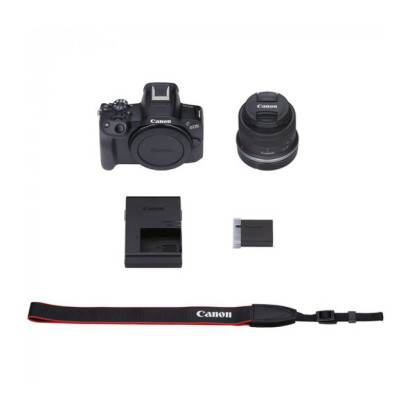 Фотоаппарат Canon EOS R50 Kit RF-S 18-45mm F4.5-6.3 + 55-210mm f/5-7.1 IS STM, черный