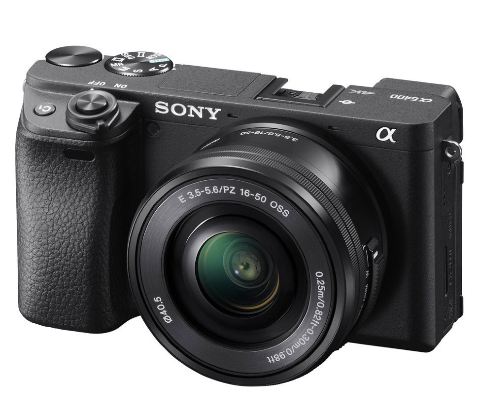 Sony Alpha 6400 (model ILCE‑6400/B) Фотоаппарат Sony Alpha ILCE-6400 kit 16-50mm, Черный — купить в