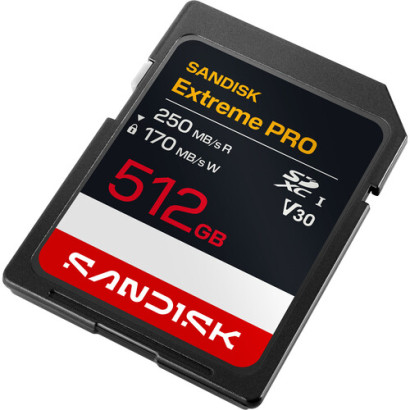 Карта Памяти Sandisk 512GB SDXC Extreme PRO UHS-I (250R/170W) (SDSDXXJ-512GGSCIN)