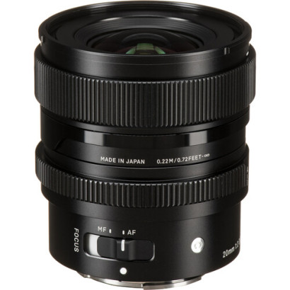 Объектив Sigma 20mm f/2 DG DN Contemporary для Sony E, Черный